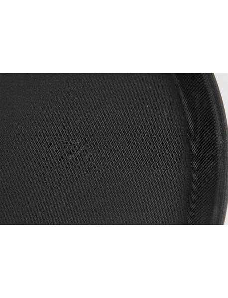 Поднос прорезиненный круглый 350х25 мм черный 