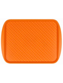 Поднос столовый из полистирола 450х350 мм оранжевый